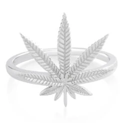 Cannabis Leaf Ring 15 Cannabis Leaf Ring -King Ice Shop cannabis leaf ring king ice 34601002827951