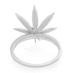 Cannabis Leaf Ring 16 Cannabis Leaf Ring -King Ice Shop cannabis leaf ring king ice 34601003057327