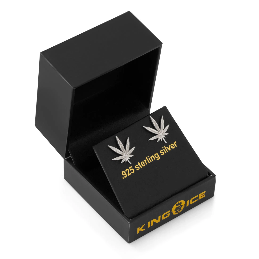 Cannabis Leaf Stud Earrings 4 Cannabis Leaf Stud Earrings - Image 4