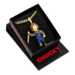 Chucky X King Ice - Evil Chucky Doll Necklace -King Ice Shop chucky x king ice evil chucky doll necklace 14k gold 2 4 king ice 31394303443119