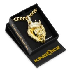 Classic Roaring Lion Necklace 12 Classic Roaring Lion Necklace -King Ice Shop classic roaring lion necklace king ice 30543480946863