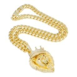 Classic Roaring Lion Necklace 11 Classic Roaring Lion Necklace -King Ice Shop classic roaring lion necklace king ice 30591510020271