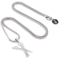 Comb And Scissors Necklace 11 Comb And Scissors Necklace -King Ice Shop comb and scissors necklace king ice 14868552384566