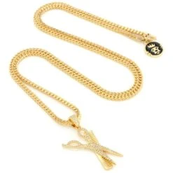 Comb And Scissors Necklace 8 Comb And Scissors Necklace -King Ice Shop comb and scissors necklace king ice 14887807549494