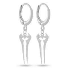 Halo X King Ice - Energy Sword Hanging Earrings -King Ice Shop copy of halo x king ice energy sword hanging earrings sterling silver white gold 1 4 king ice 36844007522479