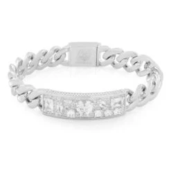 12mm Crown Julz ID Bracelet -King Ice Shop crown julz id bracelet king ice 33675087806639