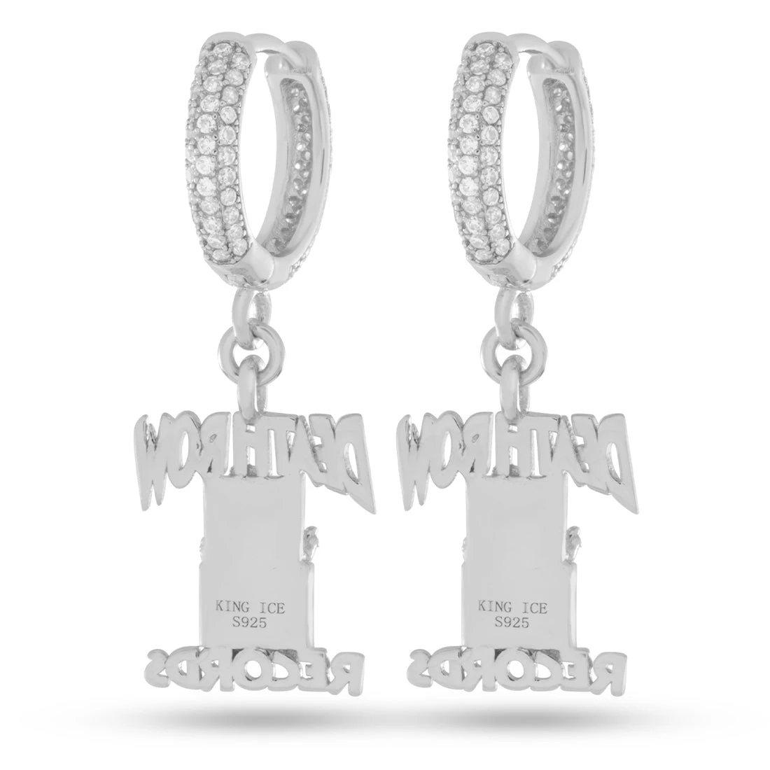 Death Row Records X King Ice - Hanging Logo Earrings 5 Death Row Records X King Ice - Hanging Logo Earrings - Image 5