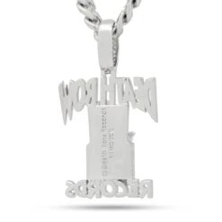 Death Row Records X King Ice - Iced Logo Necklace -King Ice Shop death row records x king ice iced logo necklace king ice 30554745536687