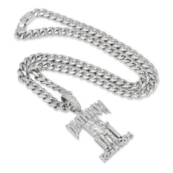 Death Row Records X King Ice - Iced Logo Necklace -King Ice Shop death row records x king ice iced logo necklace king ice 30556692545711