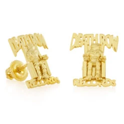 Death Row Records X King Ice - Logo Stud Earrings