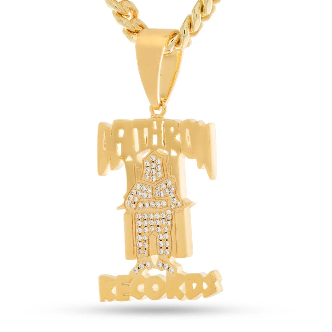 Death Row Records X King Ice - Original Logo Necklace 1 Death Row Records X King Ice - Original Logo Necklace