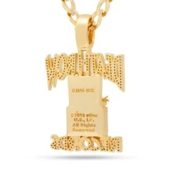 Death Row Records X King Ice - Solid Gold Iced Logo Necklace 28 Death Row Records X King Ice - Solid Gold Iced Logo Necklace -King Ice Shop death row records x king ice solid gold iced logo necklace solid gold 14k gold 2 3 king ice 37562676609199