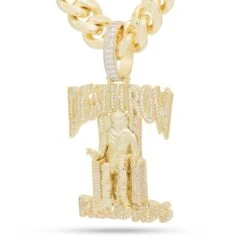 Death Row Records X King Ice - Solid Gold Iced Logo Necklace 32 Death Row Records X King Ice - Solid Gold Iced Logo Necklace -King Ice Shop death row records x king ice solid gold iced logo necklace solid gold 14k gold 2 3 king ice 37562676707503