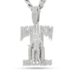 Death Row Records X King Ice - Solid Gold Iced Logo Necklace 38 Death Row Records X King Ice - Solid Gold Iced Logo Necklace -King Ice Shop death row records x king ice solid gold iced logo necklace solid gold 14k gold 2 3 king ice 37562716258479