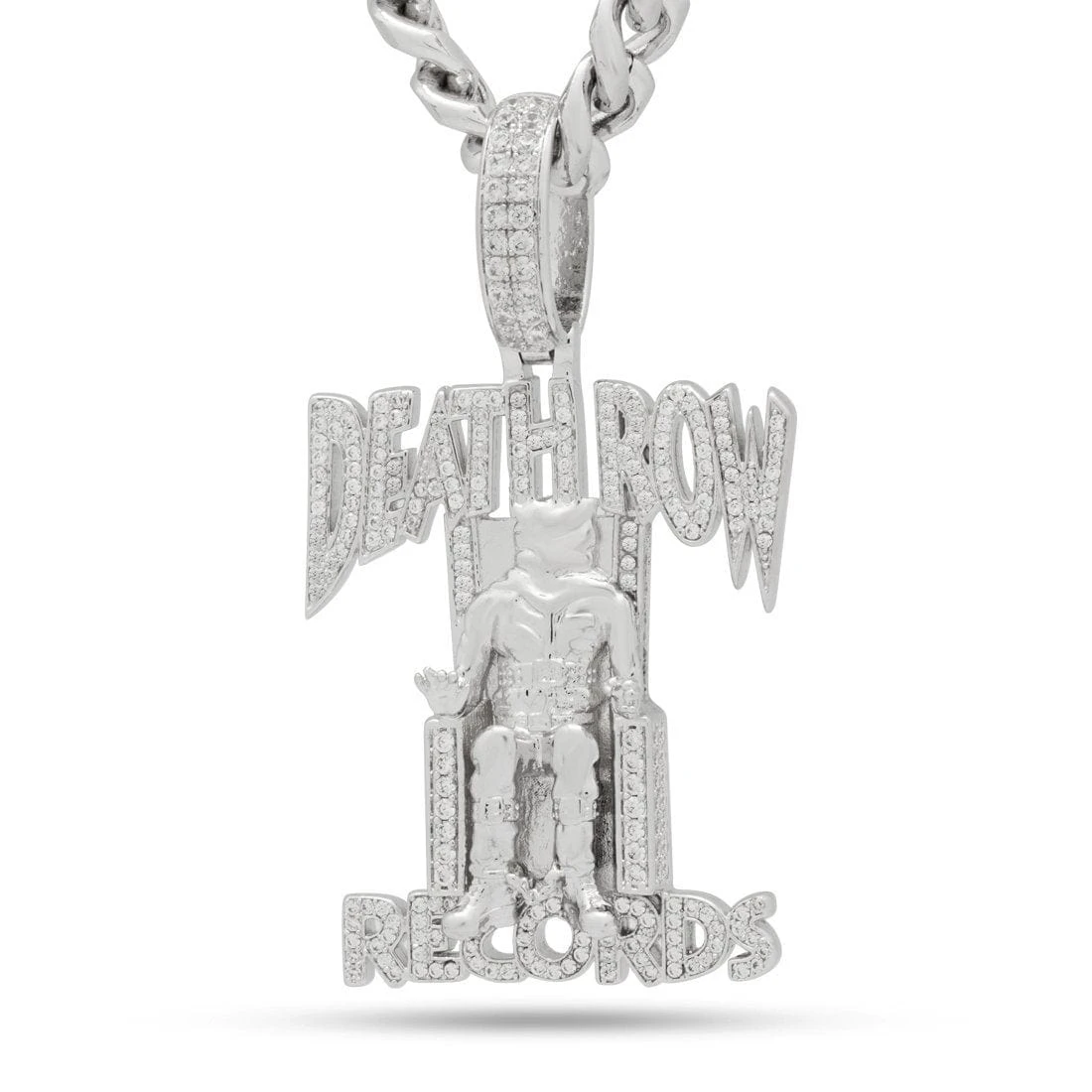 Death Row Records X King Ice - Solid Gold Iced Logo Necklace 19 Death Row Records X King Ice - Solid Gold Iced Logo Necklace - Image 19