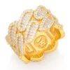 Diamond-Cut Miami Cuban Link Ring
