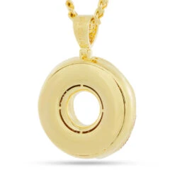 Donut Necklace 14 Donut Necklace -King Ice Shop donut necklace 14k gold 1 5 king ice 36540288729263