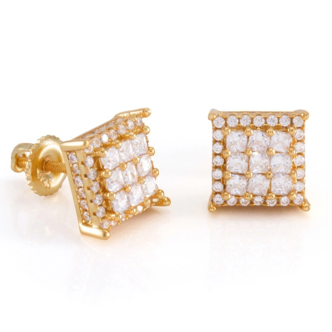 Double-Row Stud Earrings 1 Double-Row Stud Earrings