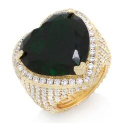 Emerald Heart Ring