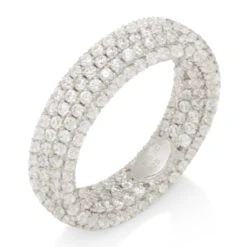 Eternity Ring -King Ice Shop eternity ring sterling silver white gold 7 king ice 30592623542447