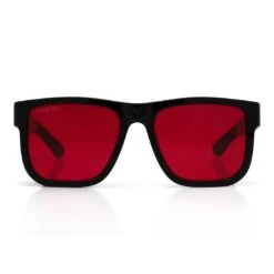Mt. Olympus Rollie Red Sunglasses -King Ice Shop gold link shades with glossy black frame red tint lenses king ice 14876885844022