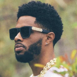 Mt. Olympus Rollie Black Sunglasses 10 Mt. Olympus Rollie Black Sunglasses -King Ice Shop gold link shades with matte frame black king ice 14876967993398