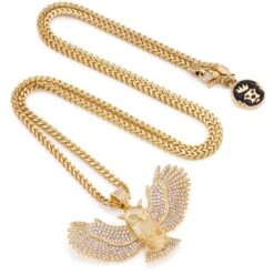 Great Horned Owl Necklace 5 Great Horned Owl Necklace -King Ice Shop great horned owl necklace 14k gold 1 2 king ice 30552622661807