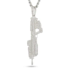 Halo X King Ice - MA5C Assault Rifle Necklace -King Ice Shop halo x king ice assault rifle white gold 3 king ice 35460039016623