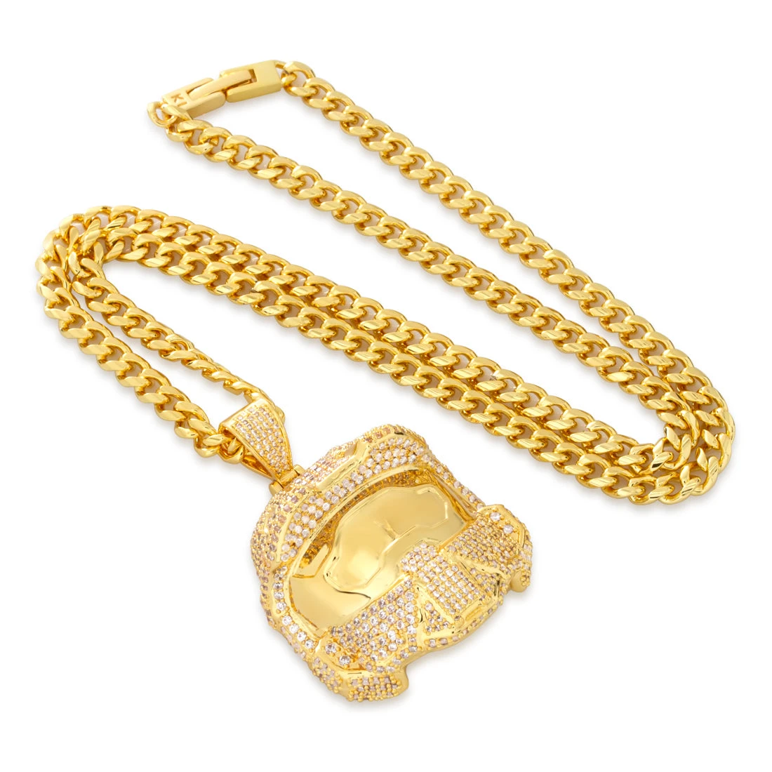 Halo X King Ice - Master Chief Helmet II Necklace 3 Halo X King Ice - Master Chief Helmet II Necklace - Image 3