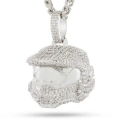 Halo X King Ice - Master Chief Helmet Necklace 14 Halo X King Ice - Master Chief Helmet Necklace -King Ice Shop halo x king ice master chief helmet necklace pre order white gold 1 6 king ice 31482364264623