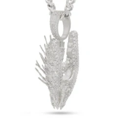 Halo X King Ice - Needler Necklace 18 Halo X King Ice - Needler Necklace -King Ice Shop halo x king ice needler necklace pre order white gold 2 king ice 31482744471727