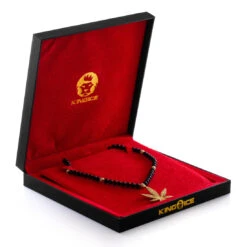 High Rise Cannabis Leaf Necklace -King Ice Shop high rise cannabis leaf necklace 14k gold gold plated 2 king ice 34601518727343