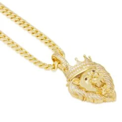 Iced Classic Roaring Lion Necklace 12 Iced Classic Roaring Lion Necklace -King Ice Shop iced classic roaring lion necklace king ice 30541946257583