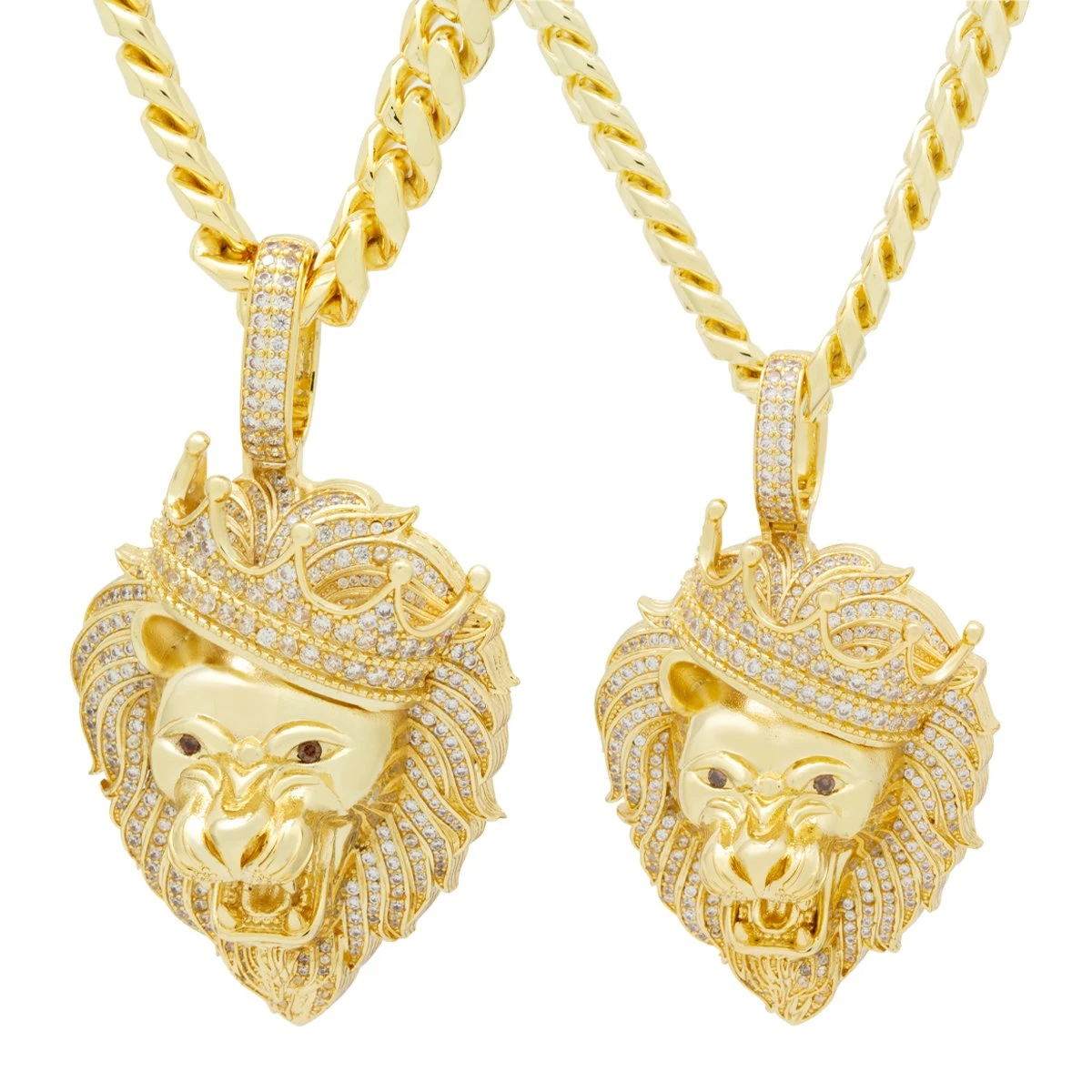 Iced Classic Roaring Lion Necklace 5 Iced Classic Roaring Lion Necklace - Image 5