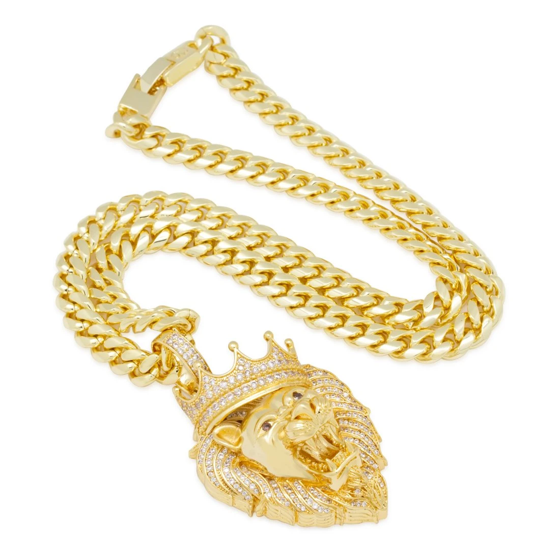 Iced Classic Roaring Lion Necklace 8 Iced Classic Roaring Lion Necklace - Image 8