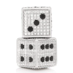 Iced Dice Set -King Ice Shop iced dice set white gold king ice 30599187595439