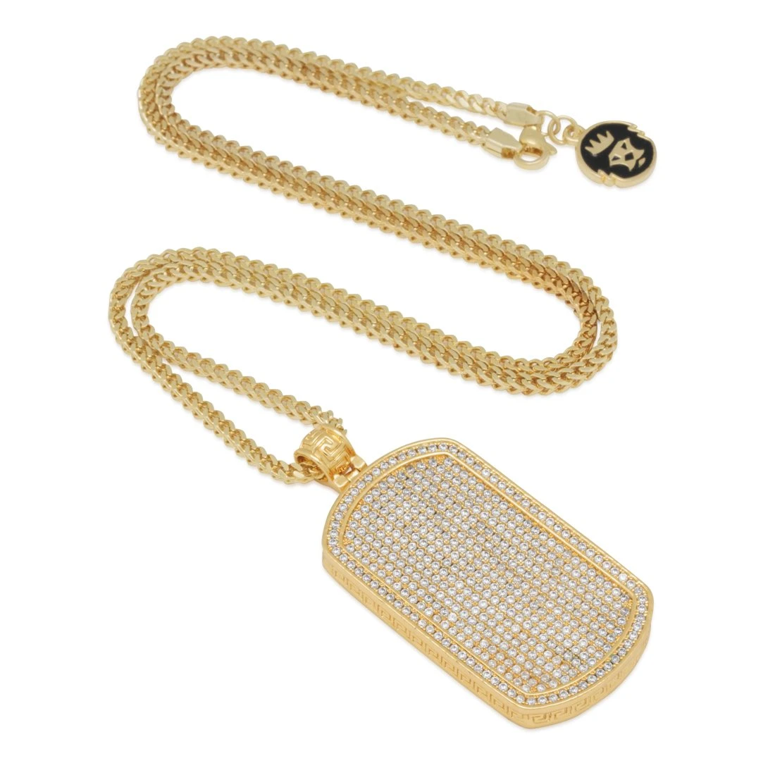 Iced Dog Tag Necklace 6 Iced Dog Tag Necklace - Image 6