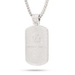 Iced Dog Tag Necklace 20 Iced Dog Tag Necklace -King Ice Shop iced dog tag necklace king ice 30526377263279