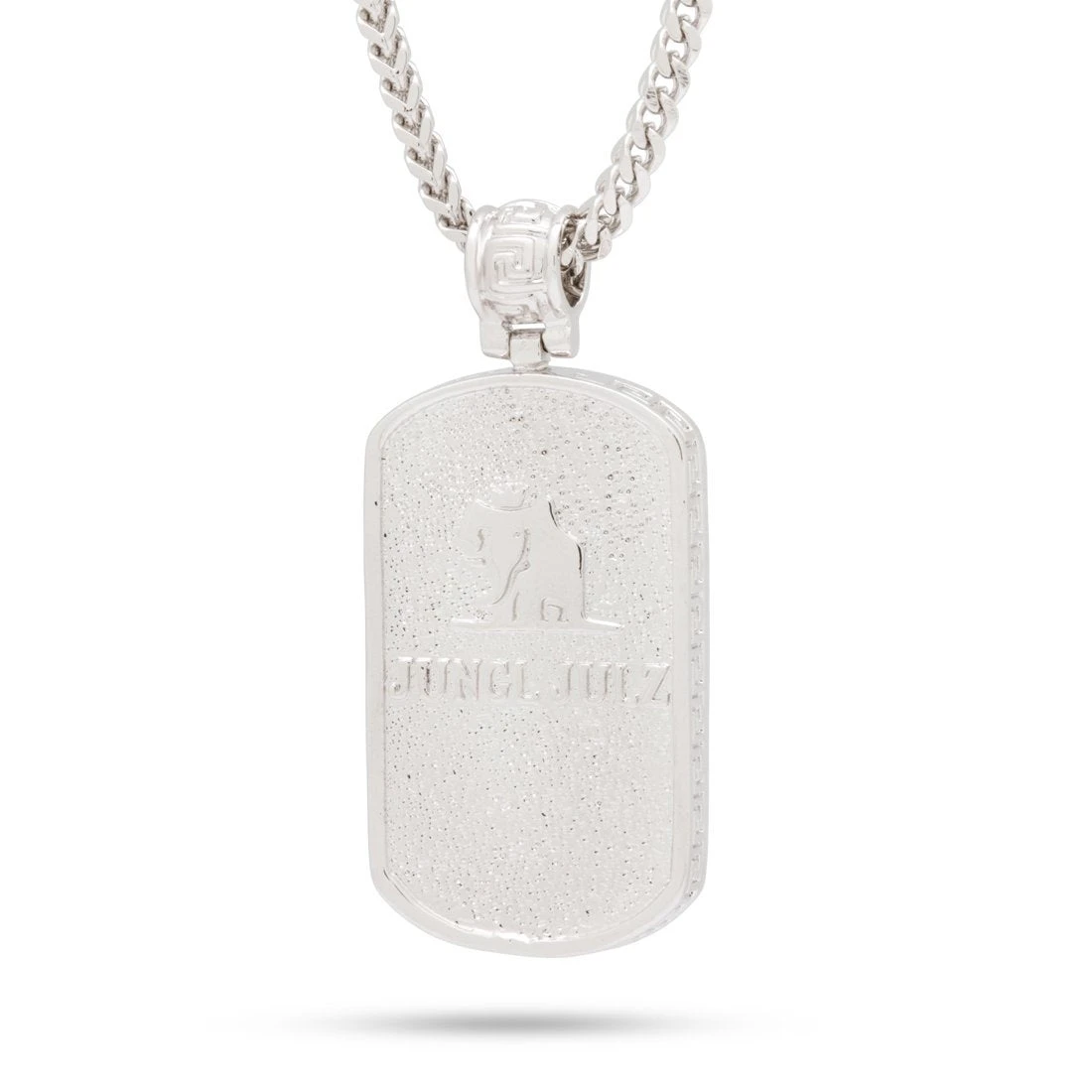 Iced Dog Tag Necklace 8 Iced Dog Tag Necklace - Image 8
