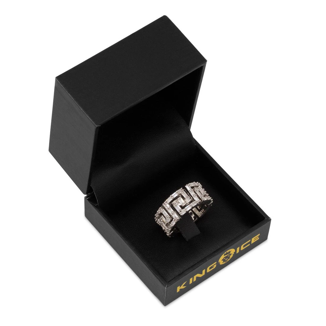 Iced Greek Key Ring 9 Iced Greek Key Ring - Image 9