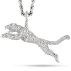 Jaguar Necklace -King Ice Shop jaguar necklace white gold 1 9 king ice 34279545045167