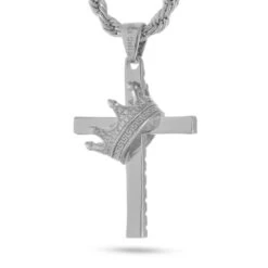 Kingdom Cross Necklace -King Ice Shop kingdom cross necklace king ice 30546442158255