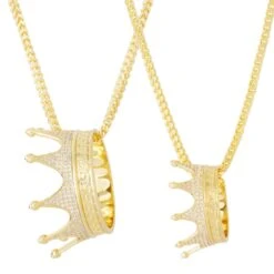 Kings Crown Necklace 17 Kings Crown Necklace -King Ice Shop kings crown necklace king ice 31577789431983