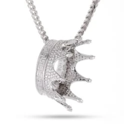 Kings Crown Necklace 19 Kings Crown Necklace -King Ice Shop kings crown necklace white gold 1 2 king ice 30565074567343