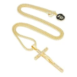 Latin Crucifix Necklace 14 Latin Crucifix Necklace -King Ice Shop latin crucifix necklace king ice 30591642730671