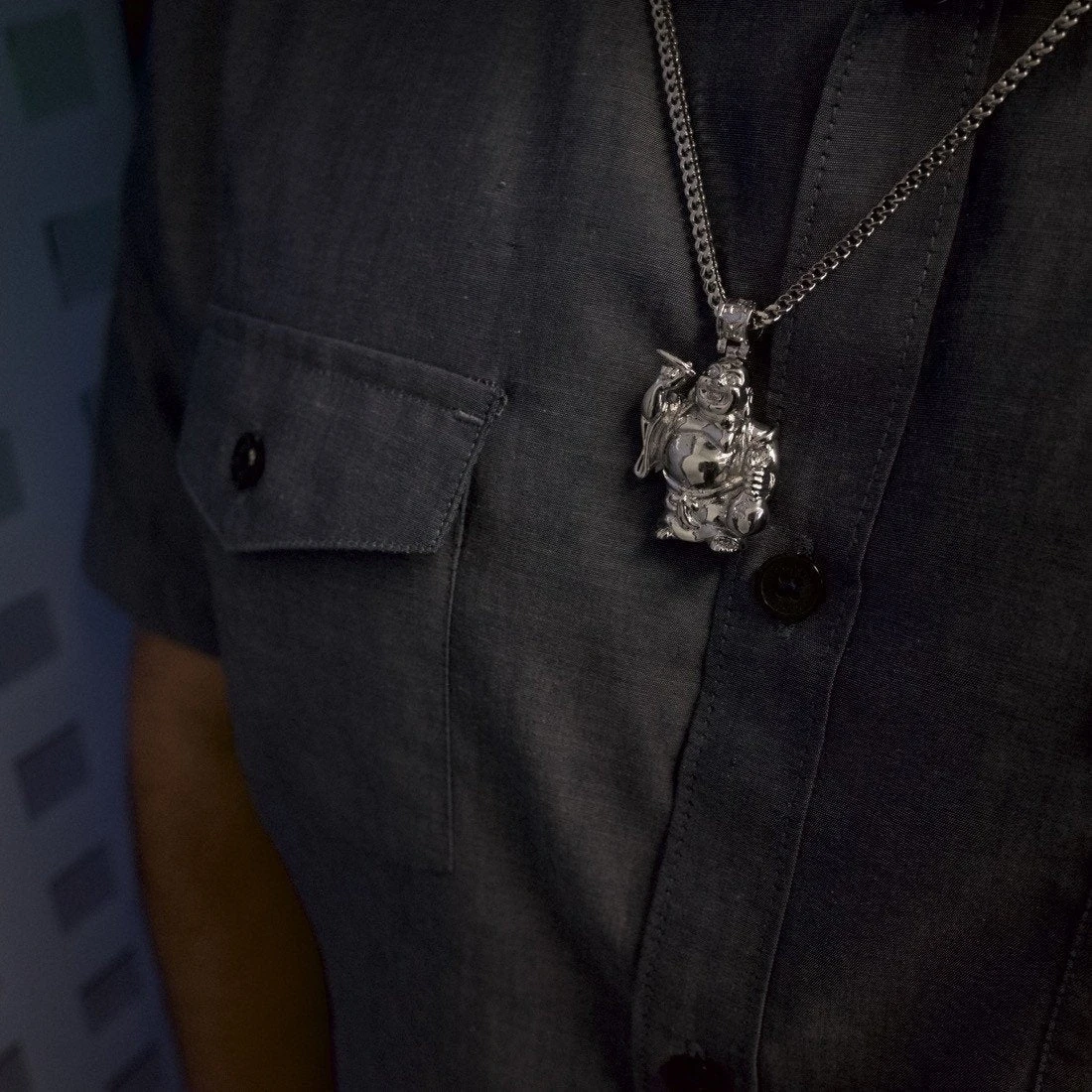 Laughing Buddha Necklace 7 Laughing Buddha Necklace - Image 7