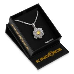 Lotus Of Rebirth Necklace 18 Lotus Of Rebirth Necklace -King Ice Shop lotus of rebirth necklace king ice 30594062057647