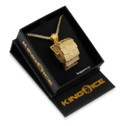 Money Roll Necklace -King Ice Shop money roll necklace 14k gold 1 7 king ice 14882217656374