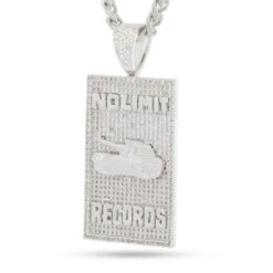 No Limit Records X King Ice - 98 Dynasty Dog Tag Necklace -King Ice Shop no limit records x king ice 98 dynasty dog tag necklace white gold 1 king ice 35940841783471