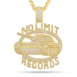 No Limit Records X King Ice - Iced 98 Logo Necklace 23 No Limit Records X King Ice - Iced 98 Logo Necklace -King Ice Shop no limit records x king ice no limit 98 logo necklace 14k gold 3 3 king ice 34064173564079
